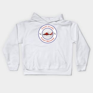 Flight mechanic -  US Coast Guard Search and Rescue Helicopter - Dolphin Kids Hoodie